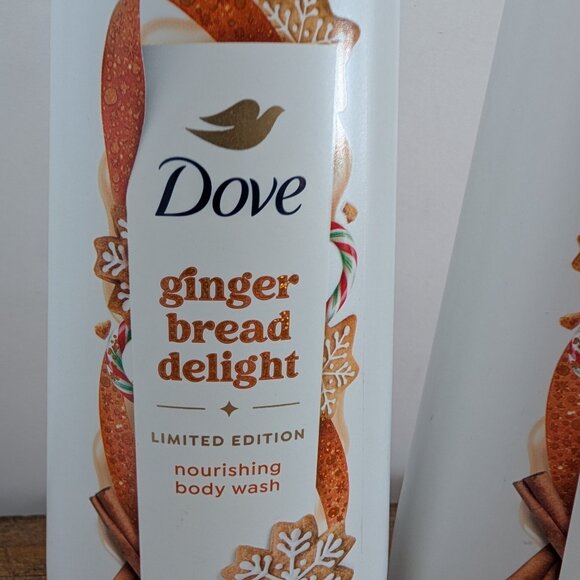 Lot of 2 Dove Gingerbread Delight Limited Edition Nourishing Body Wash - New! - Picture 2 of 5